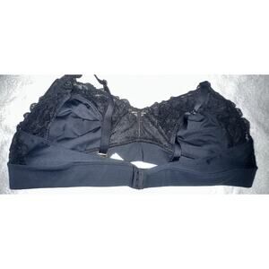 David & Radley Black Lace Wireless Bralette Adjustable Straps 3X Plus Size